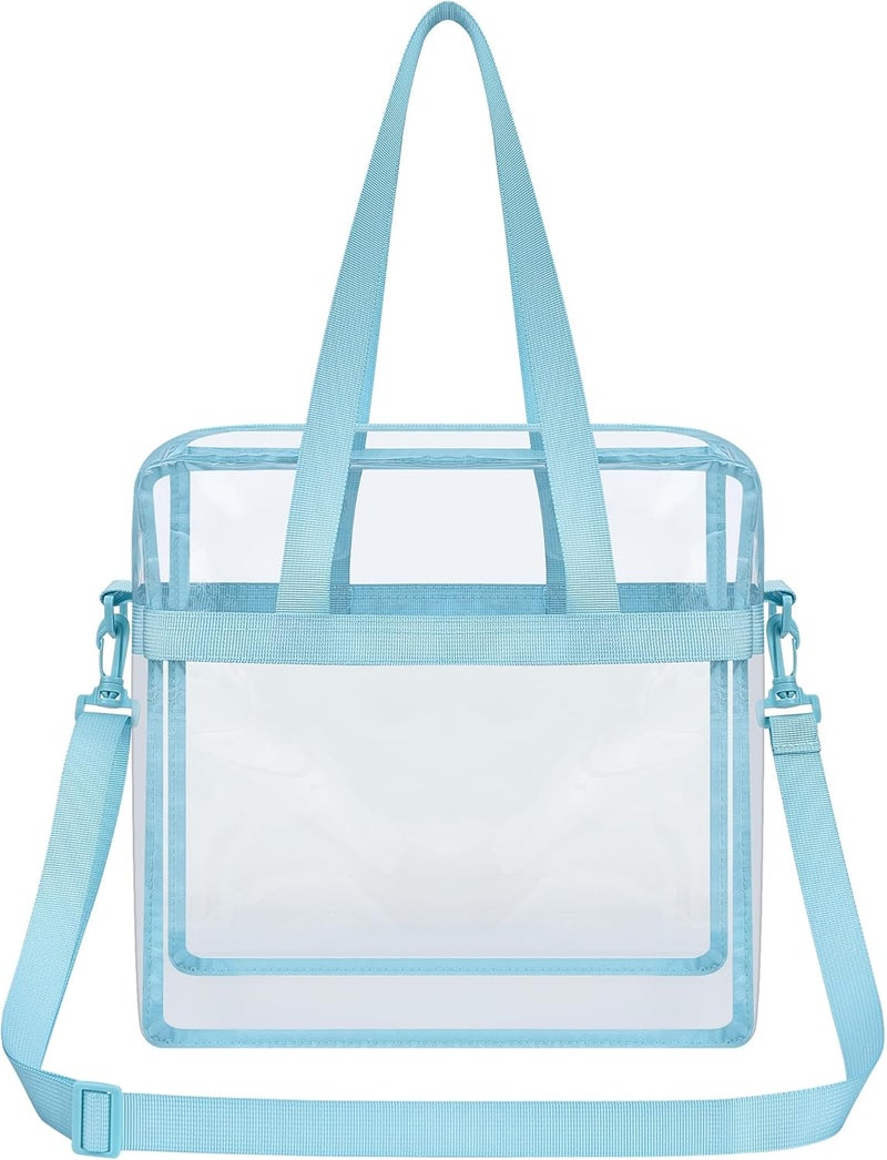 USPECLARE Clear Tote Bag for Stadium Events, 12x6x12 Transparent Stadium Bag for Work, Sports Games,Gym，Concerts - Image 4